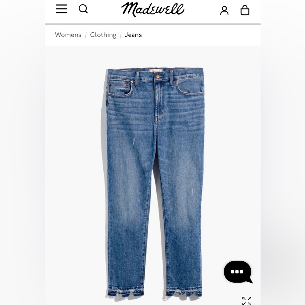 Madewell The High-Rise Slim Boyjean in Melbourne Wash sz 28
